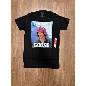 Top Gun Talk To Me Goose Graphic Tee Black Mens Small S 34/36 New With Tags‎